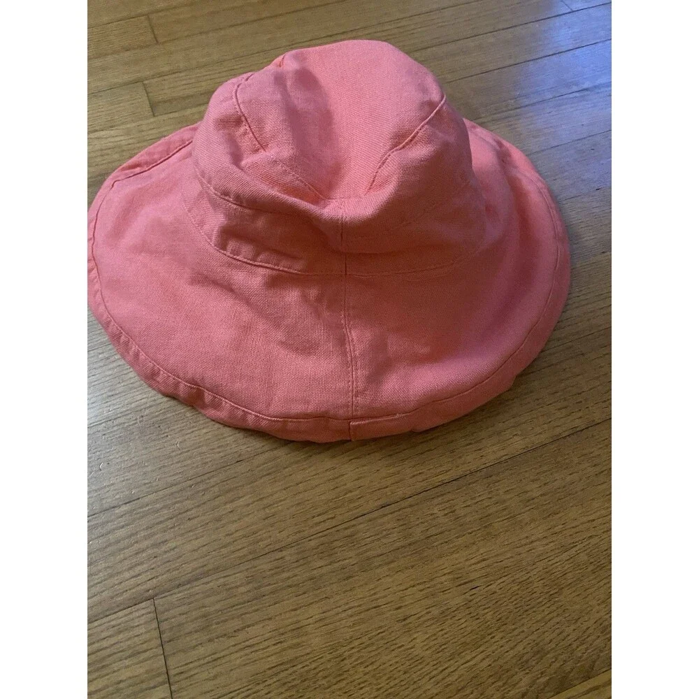 Saint Johns Bay, Pink, Big Brimmed Sun Hat One Size Womens Beach Vacation Cruise